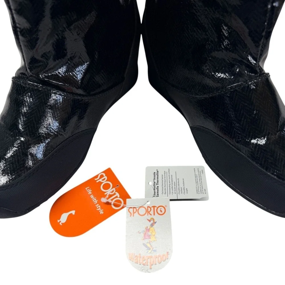 Sporto Boots‎ Y2K Vibe Festival Party Cozy Chic Statement Wedge Waterproof 8.5